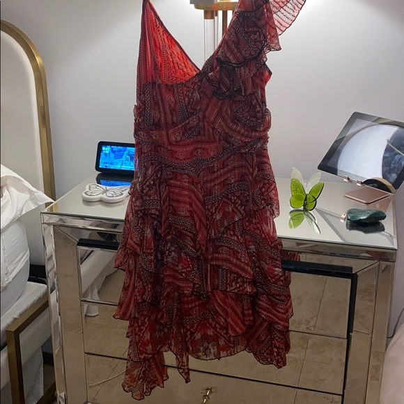 ISABEL MARANT Enta Dress in Red Paisley Bandana - Picture 5 of 11